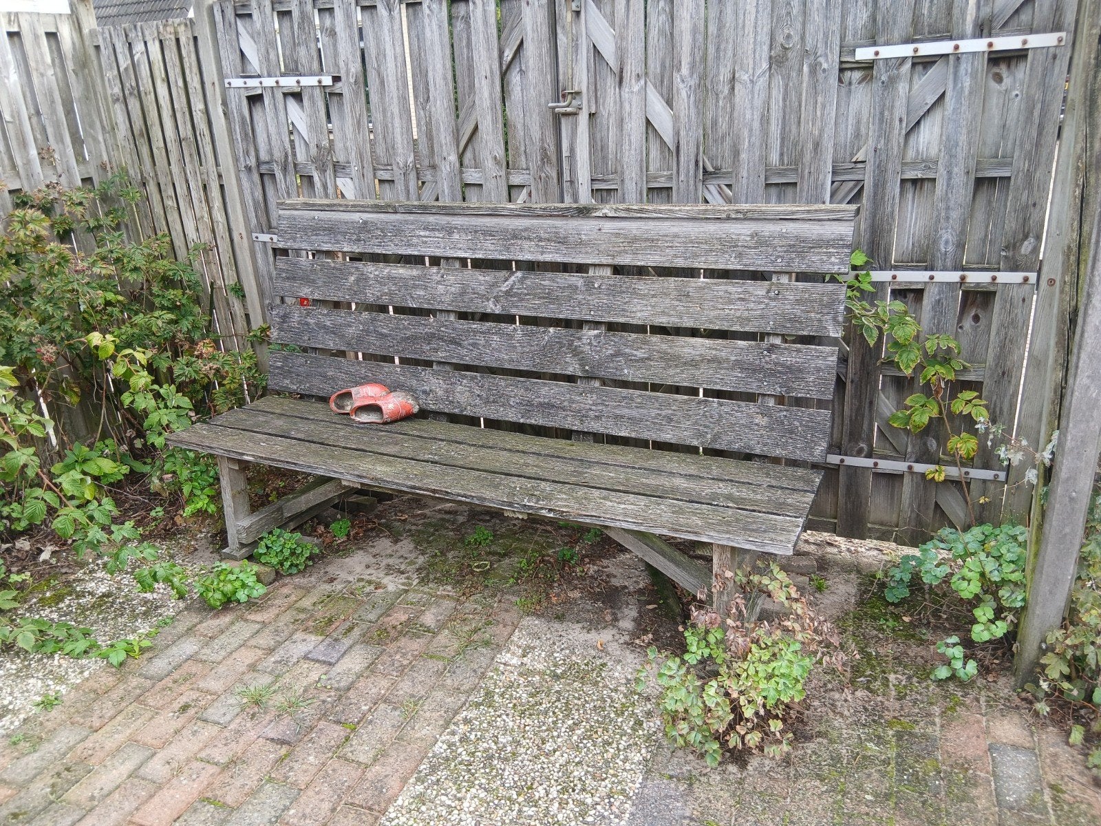 gratis grote tuinbank, Ophalen, Gebruikt, Hout