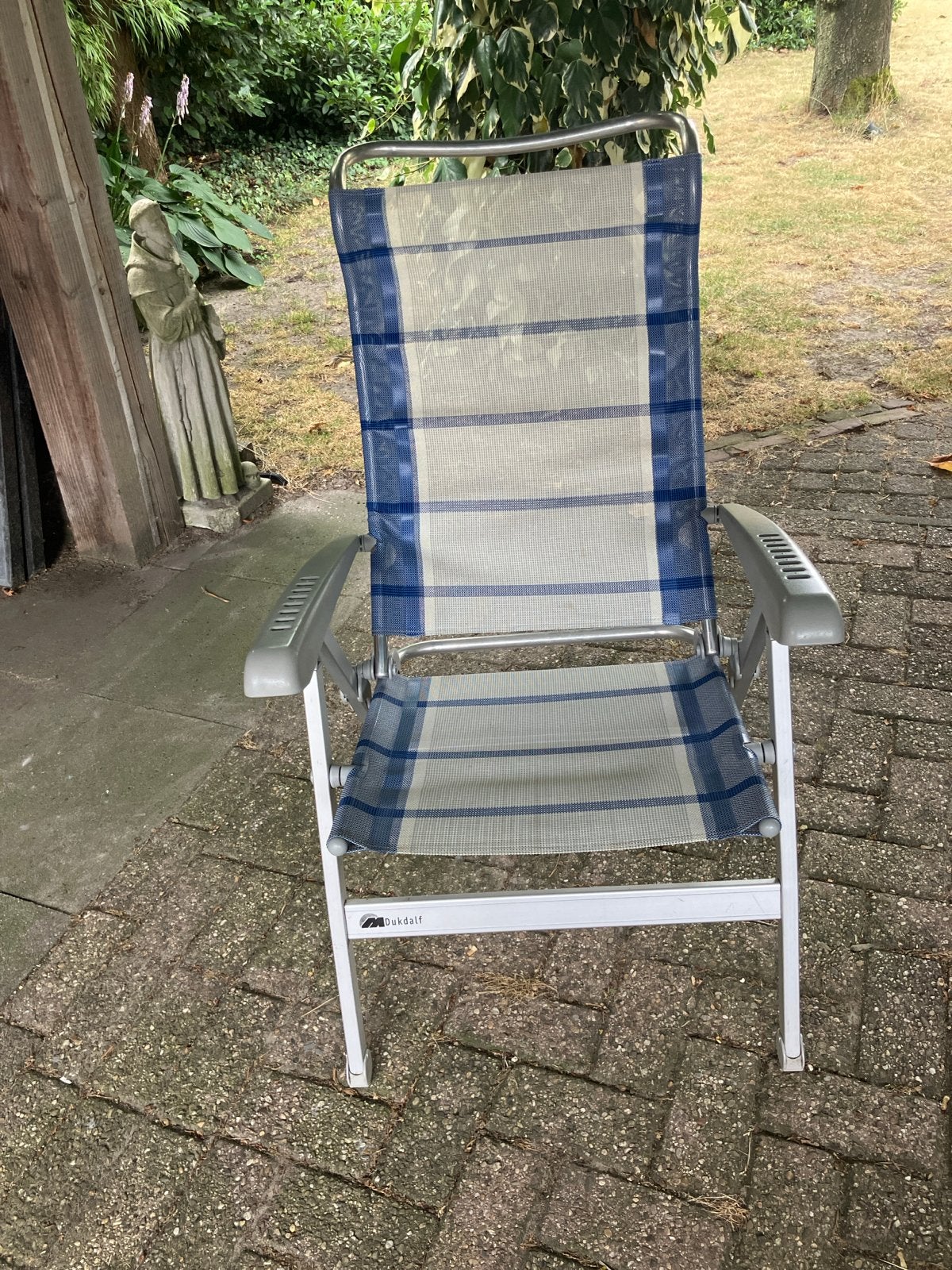 Dukdalf Campingstoel - Verstelbaar en Inklapbaar, Ophalen of Verzenden, Gebruikt, Aluminium, Inklapbaar