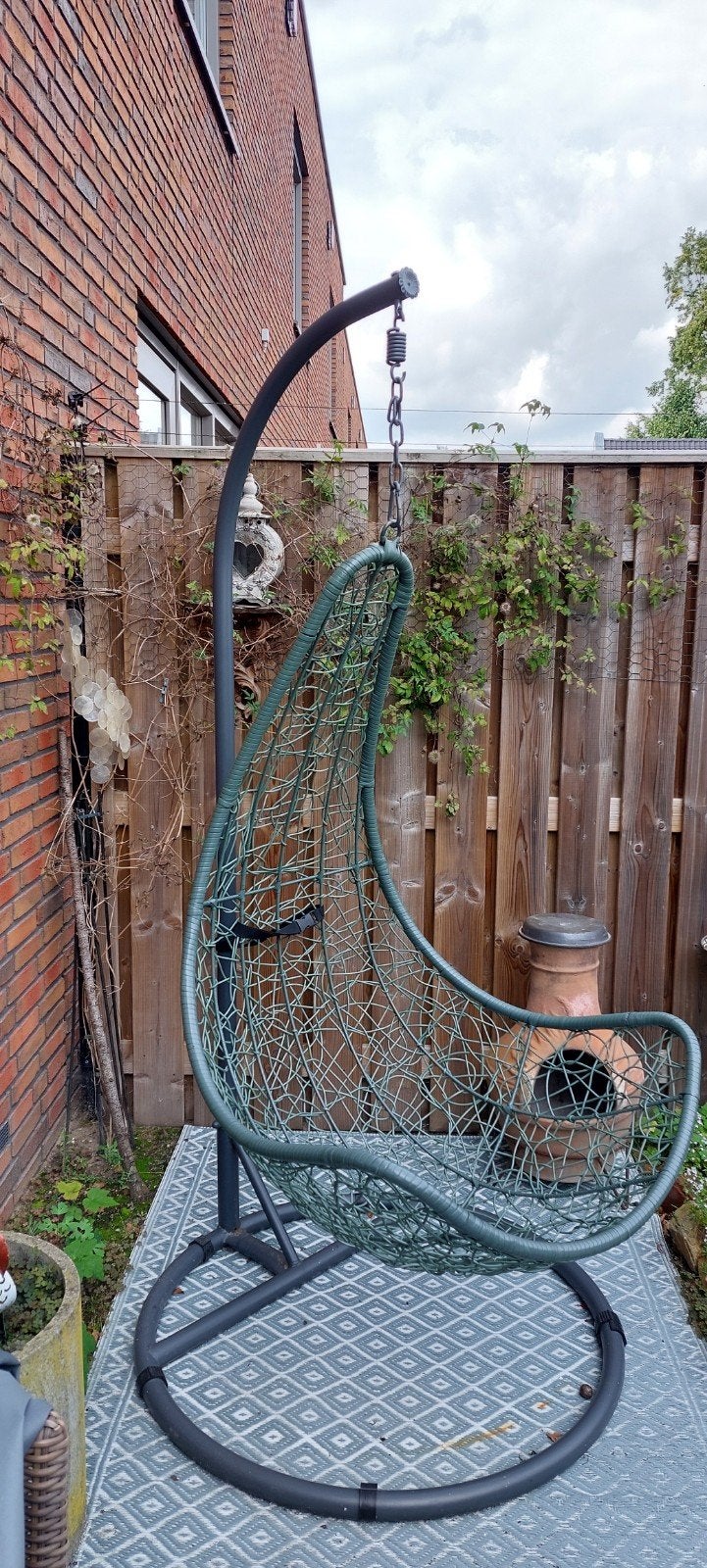 Hangstoel groen, Ophalen, Kunststof