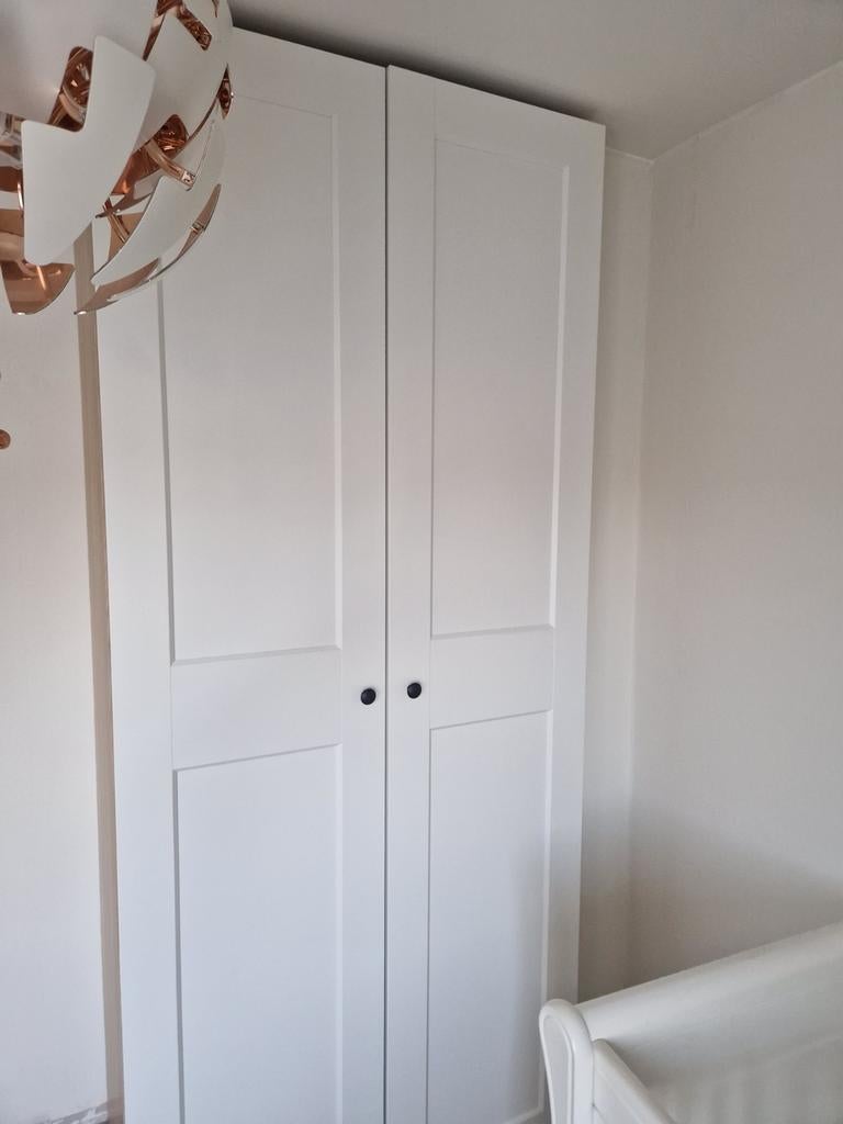 Ikea PAX Kledingkast met GRIMO deuren en 5 legplanken, Huis en Inrichting, Kasten | Kledingkasten, Ophalen, 50 tot 75 cm, 200 cm of meer