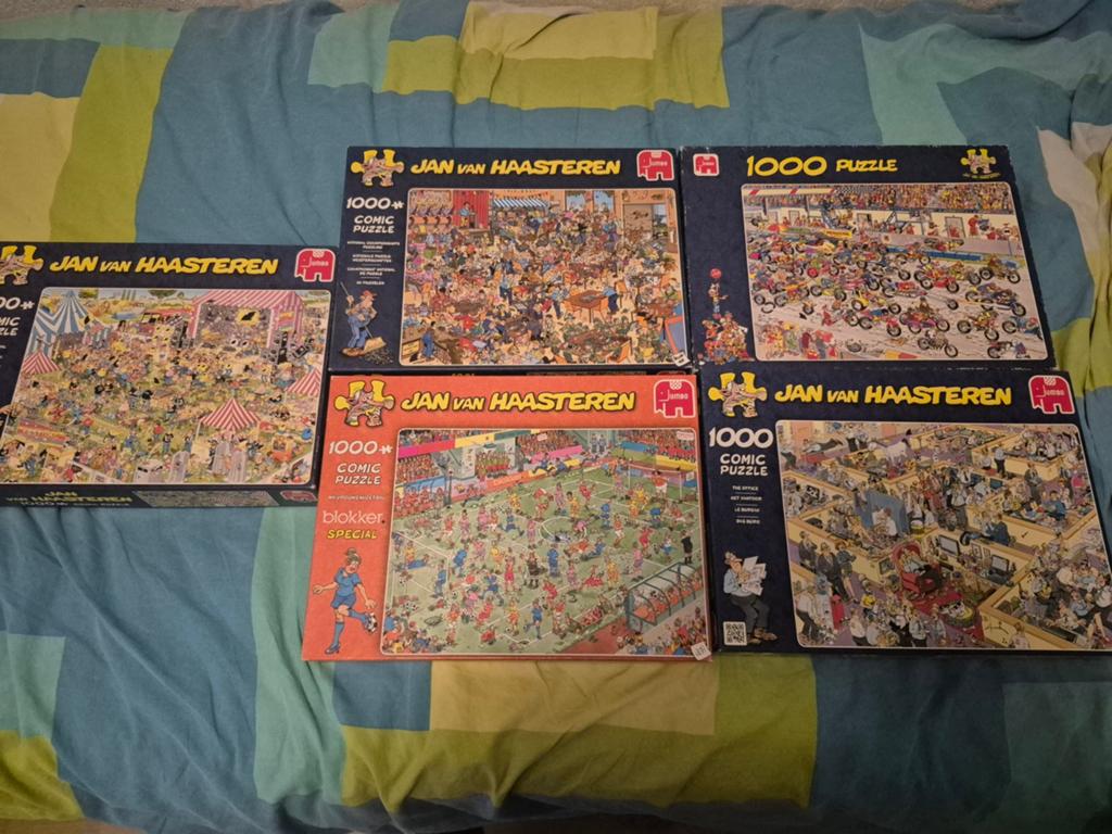 Jan van haasteren puzzels, Ophalen of Verzenden, 500 t/m 1500 stukjes, Zo goed als nieuw