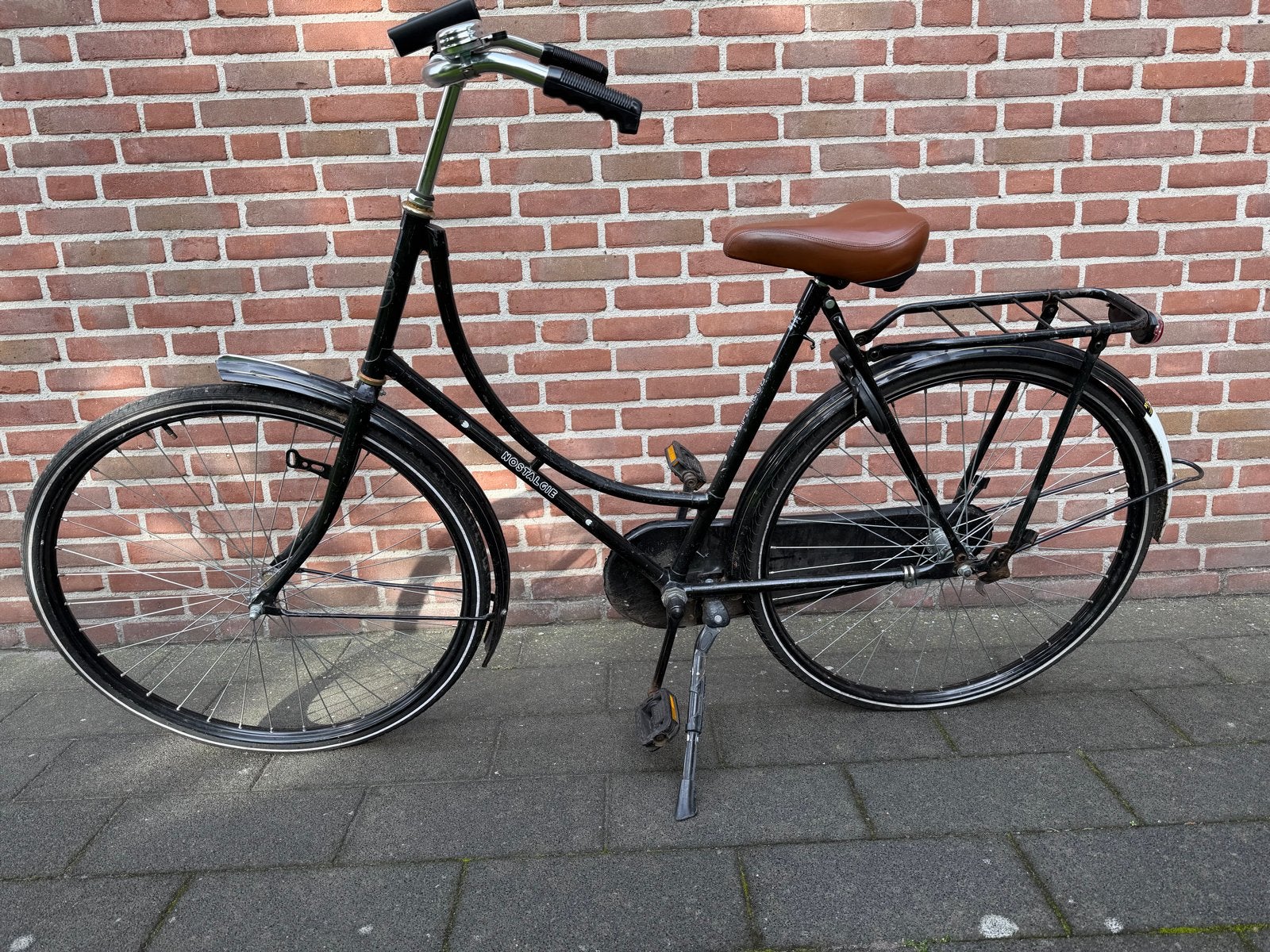 Nette zwarte damesfiets met terugtraprem, Terugtraprem, Ophalen, Overige merken, 53 tot 56 cm