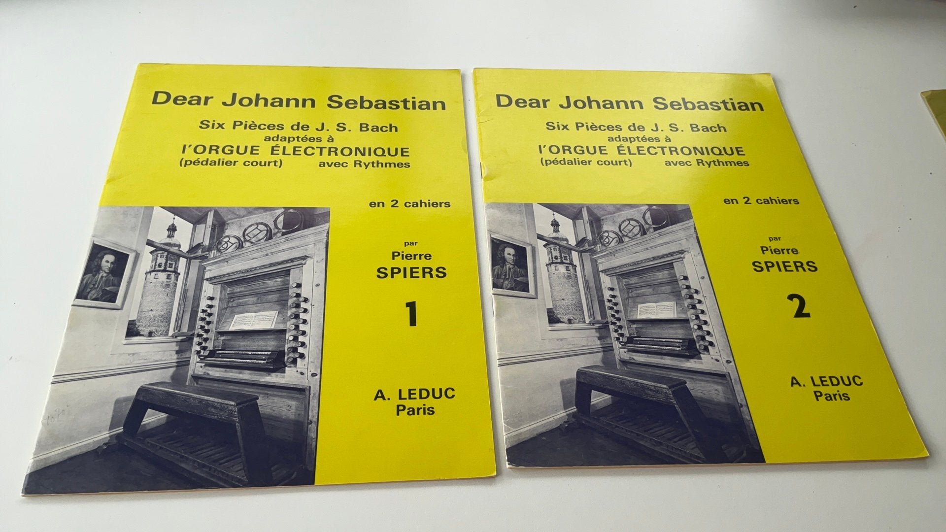 2 orgelboeken Pierre Spiers,dear Johann Sebastian deel 1 en2, Orgel, Klassiek, Ophalen of Verzenden, Zo goed als nieuw