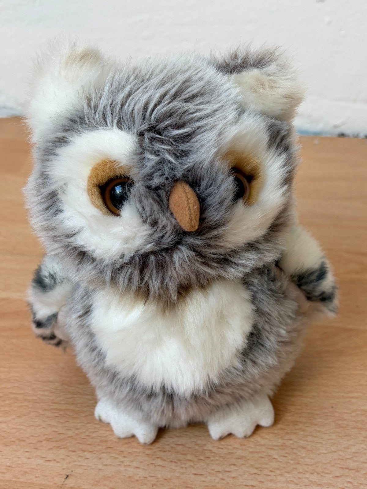 Leuke knuffel Uil zgan, Kinderen en Baby's, Speelgoed | Knuffels en Pluche, Overige karakters, Grijs, Ophalen of Verzenden, Zo goed als nieuw