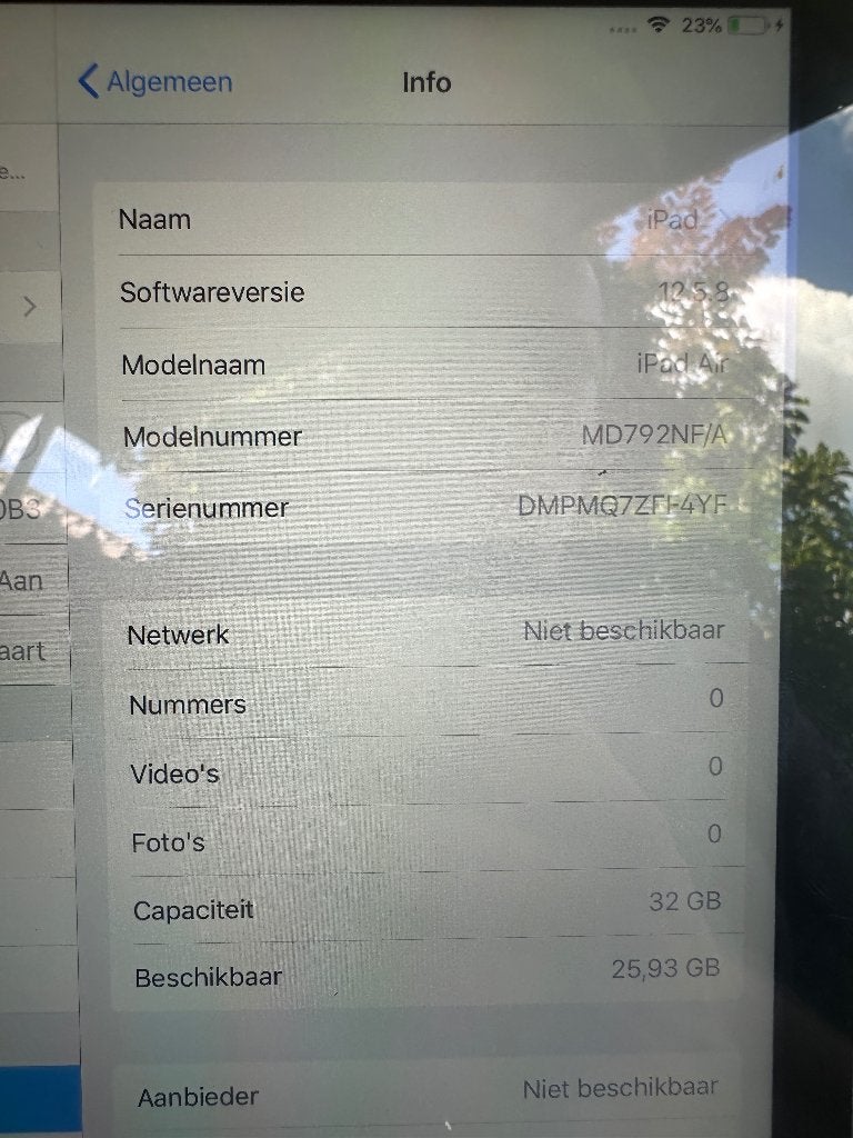 iPad. Air gebruikt MD792NF/A wifi/cellular, Computers en Software, Apple iPads, Gebruikt, Apple iPad, Grijs, 16 GB