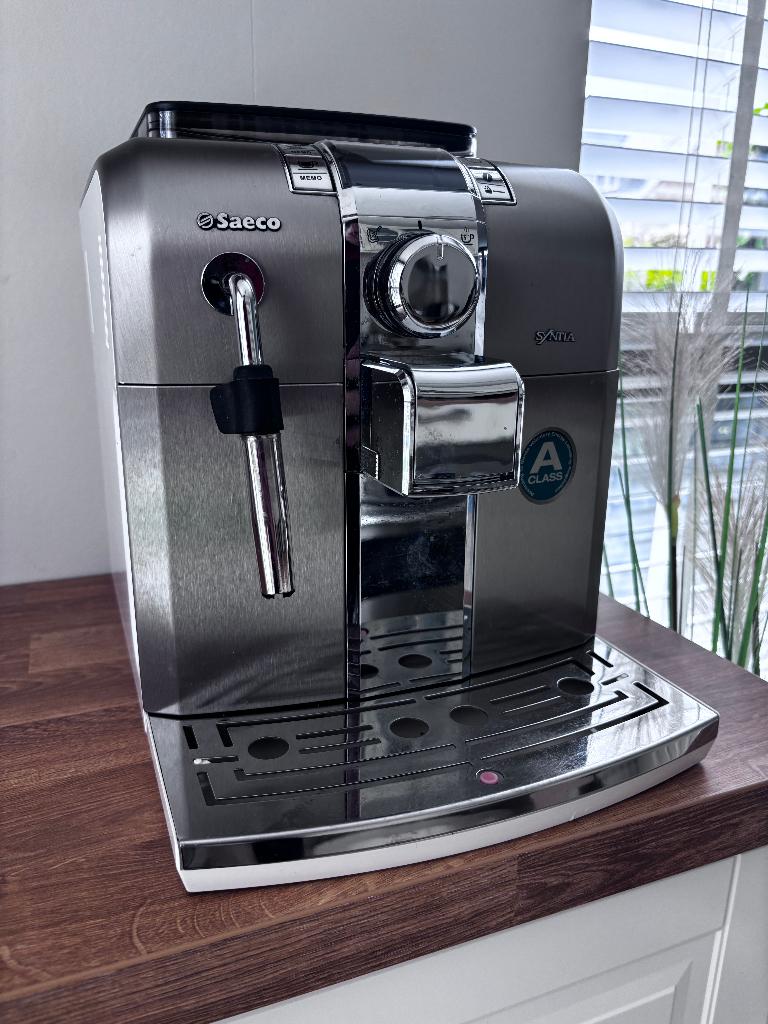 Complete Philips Saeco Syntia Volautomatisch Espressomachine, Witgoed en Apparatuur, Koffiezetapparaten, Ophalen, Gebruikt, Espresso apparaat