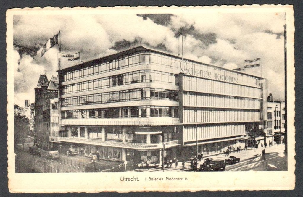 Oude ansicht - Utrecht - Galeries Modernes 1950 - Utr., Ophalen of Verzenden, 1940 tot 1960, Gelopen, Utrecht