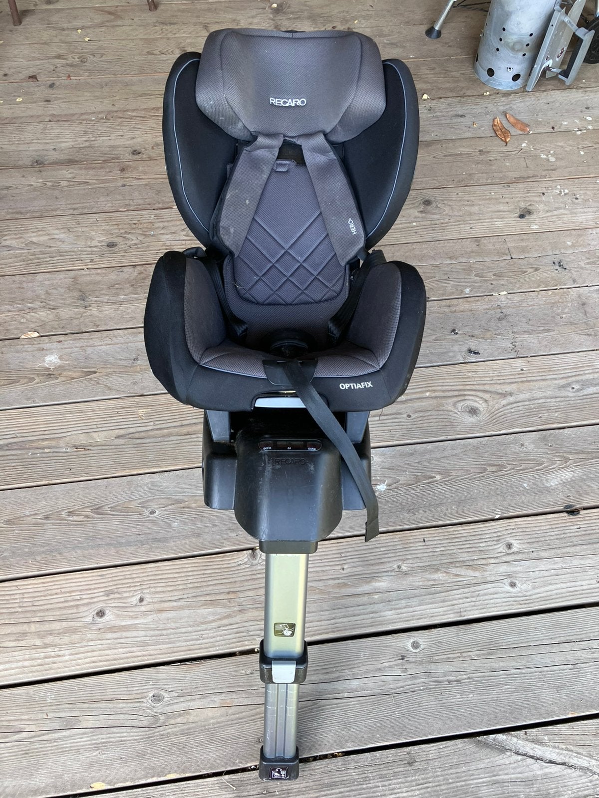 Autostoel kinderstoeltje Recaro Optiafix, Kinderen en Baby's, Autostoeltjes, Autogordel, 15 t/m 36 kg, Zo goed als nieuw, Ophalen