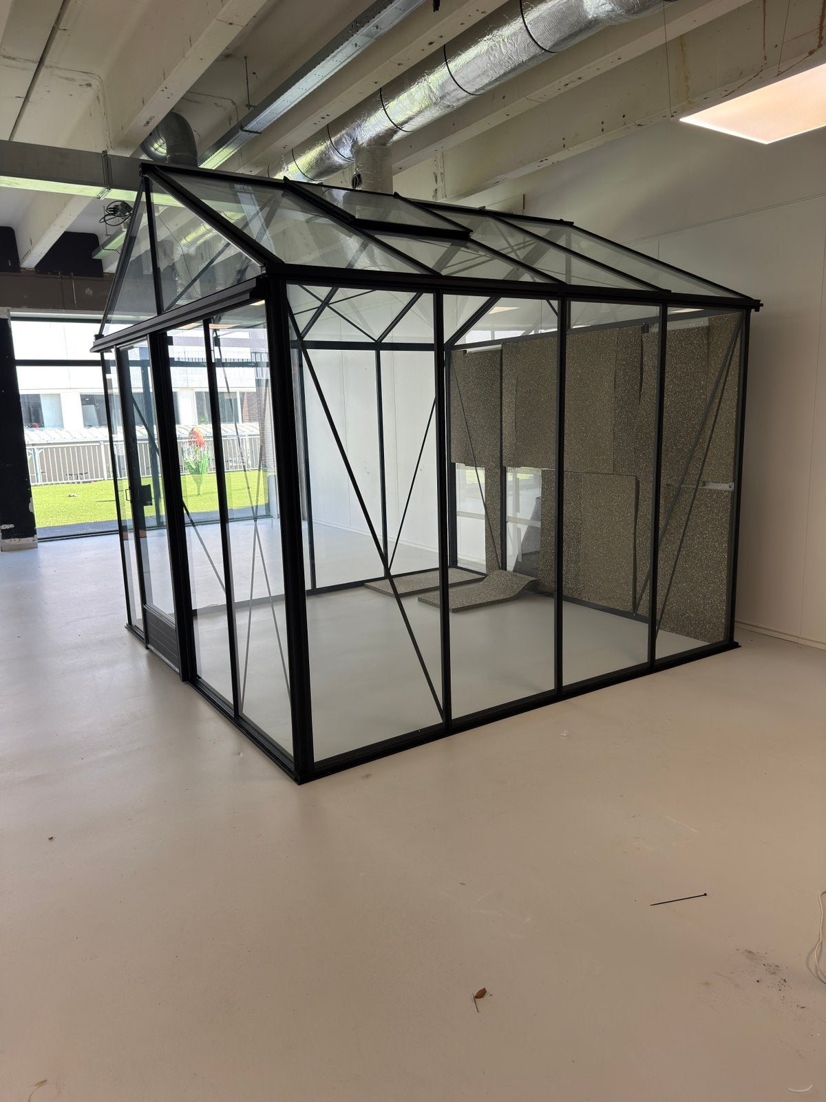 (Kantoor) kas, Tuin en Terras, Ophalen, Glas, Gebruikt, Aluminium