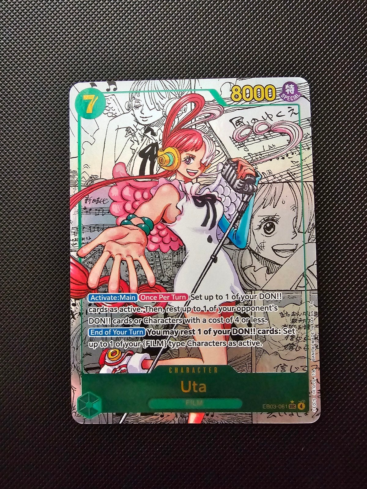 One Piece Card Game Uta EB03-061 Special Rare, Hobby en Vrije tijd, Verzamelkaartspellen | Overige, Ophalen of Verzenden, Zo goed als nieuw