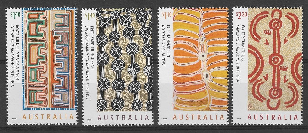 AUSTRALIE 2020, mi 5160/63 "Art of the Desert" postfris, Ophalen of Verzenden, Postfris