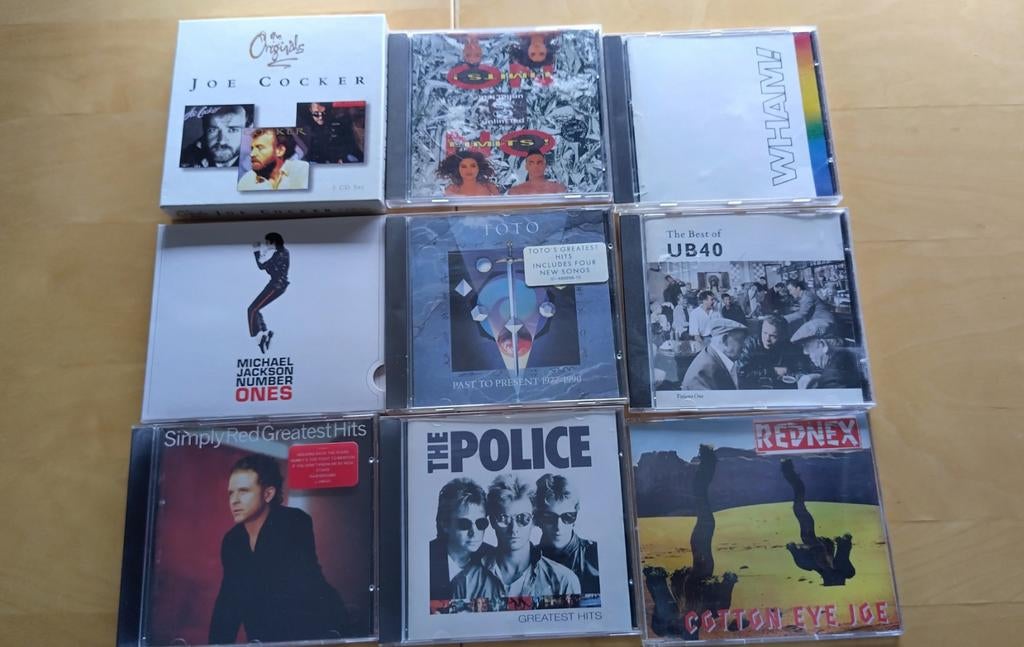 Diverse CD collectie: Pop, Rock, Soul - 9 albums, Ophalen of Verzenden, 1980 - 1989, Gebruikt, Boxset