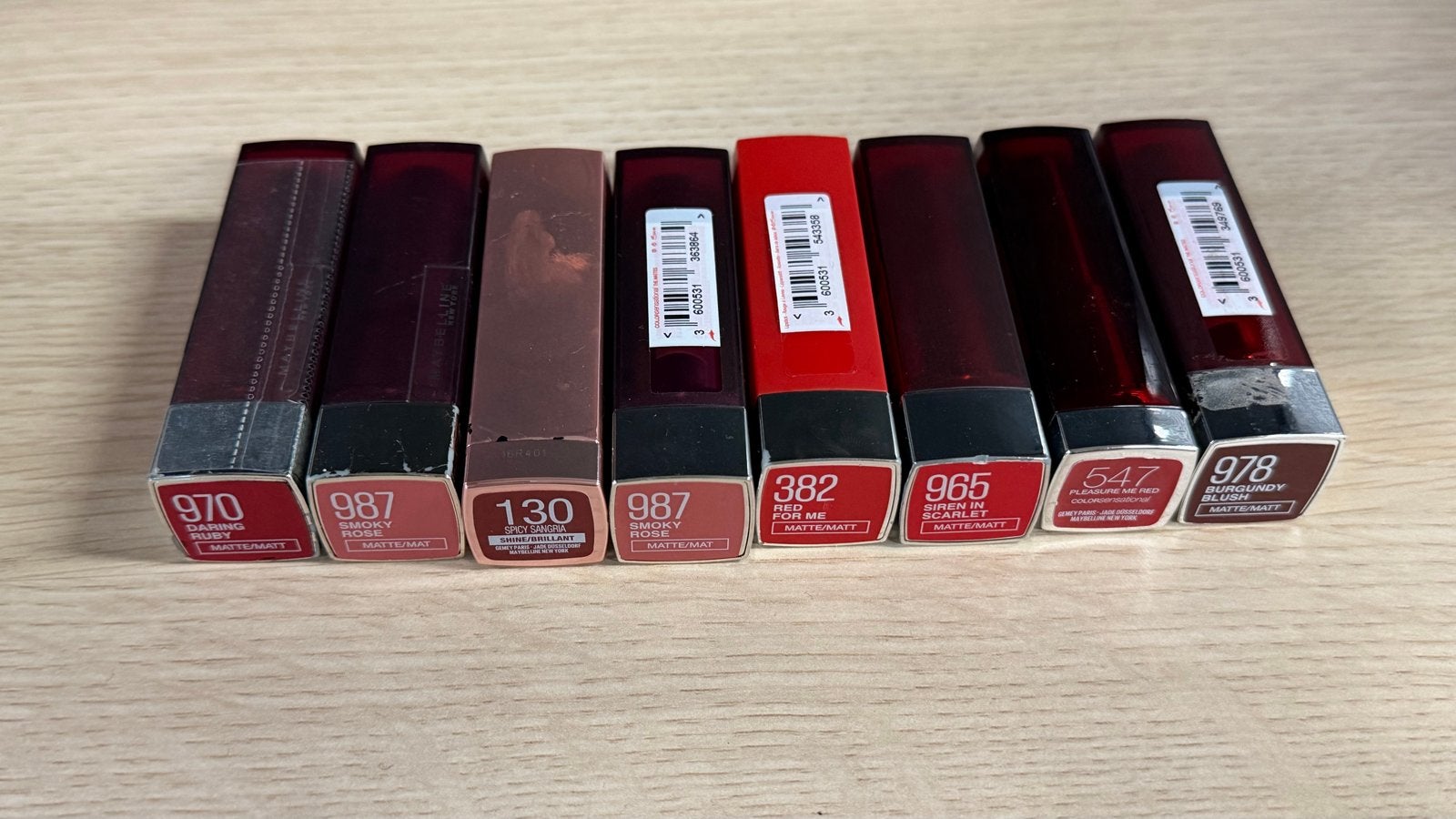 L'Oréal lippenstift partij 8 stuks, nieuw, Nieuw, Ophalen of Verzenden, Make-up, Overige kleuren