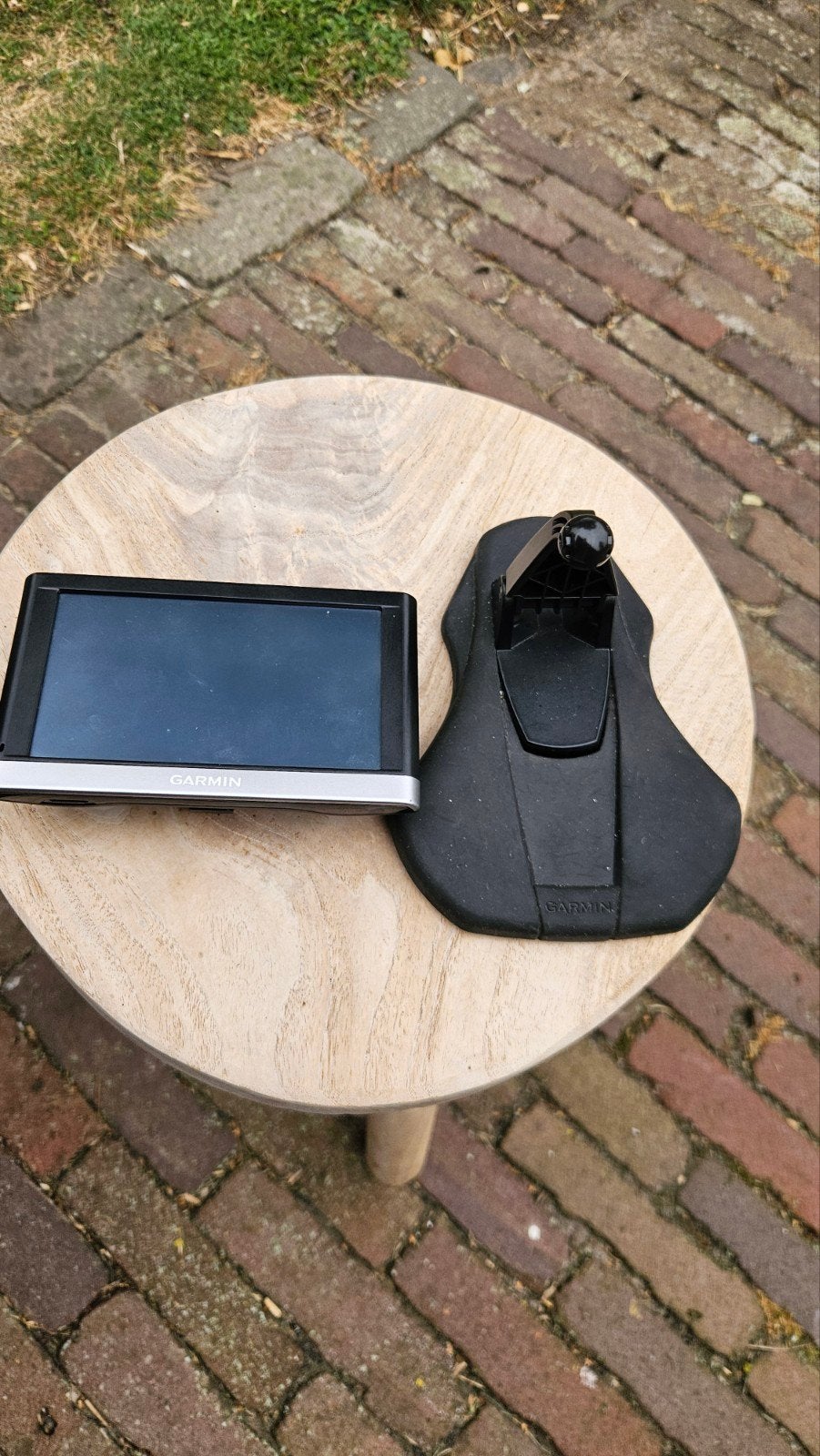 Garmin navigatiesysteem met houder, Ophalen of Verzenden, Gebruikt