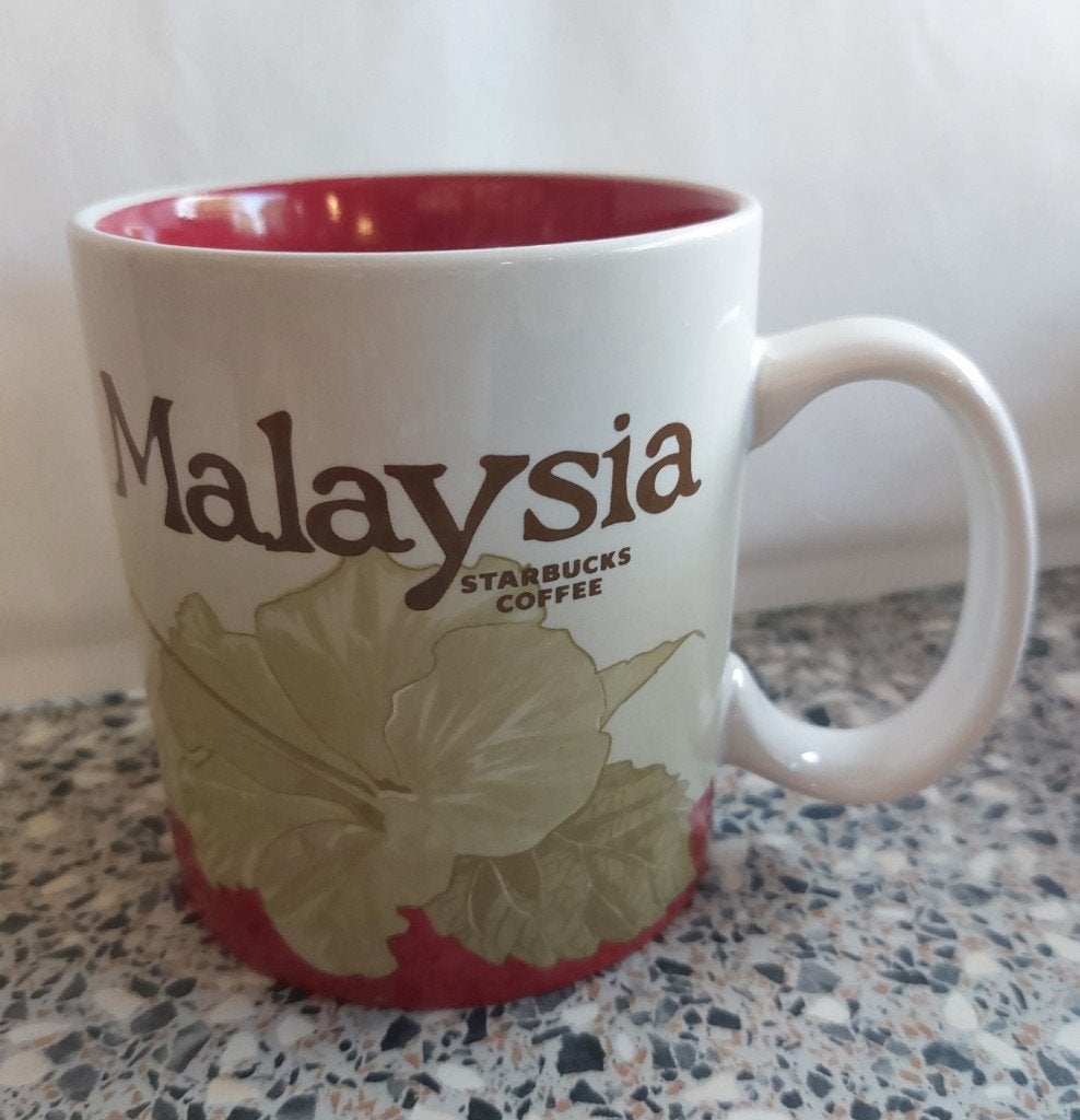 Starbucks mug beker mok Malaysia 2018 koffiemok met oor, Huis en Inrichting, Keuken | Servies, Zo goed als nieuw, Overige stijlen