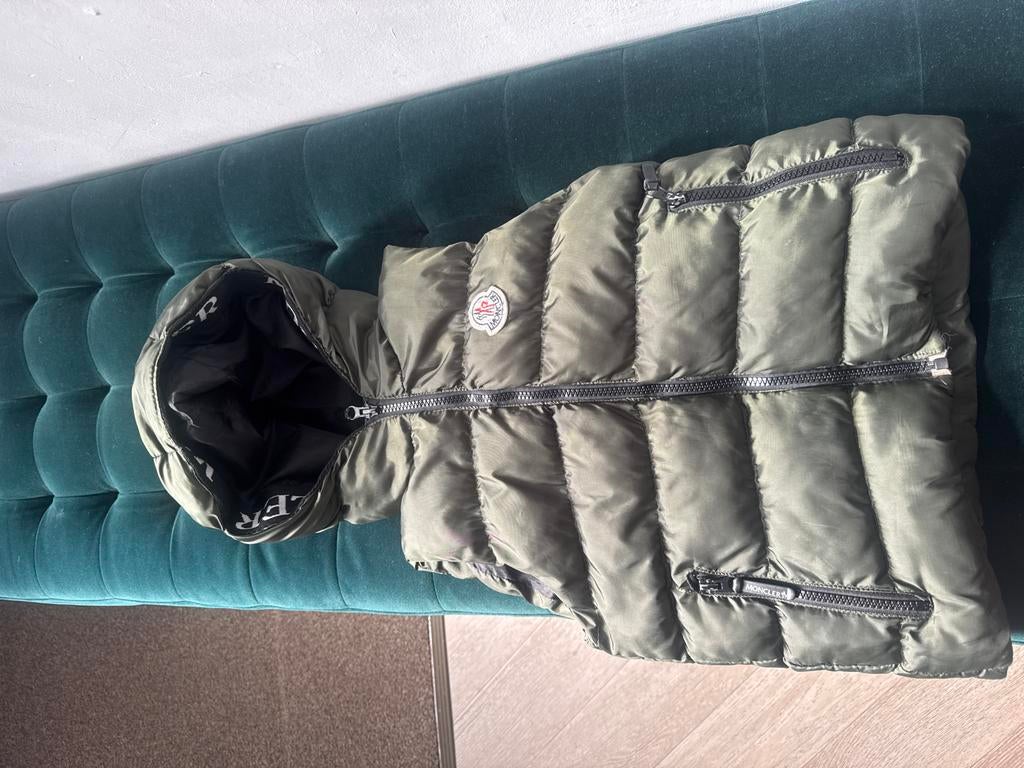 Moncler Bodywarmer Kinderen - Groen, Kinderen en Baby's, Ophalen, Zo goed als nieuw, Jongen