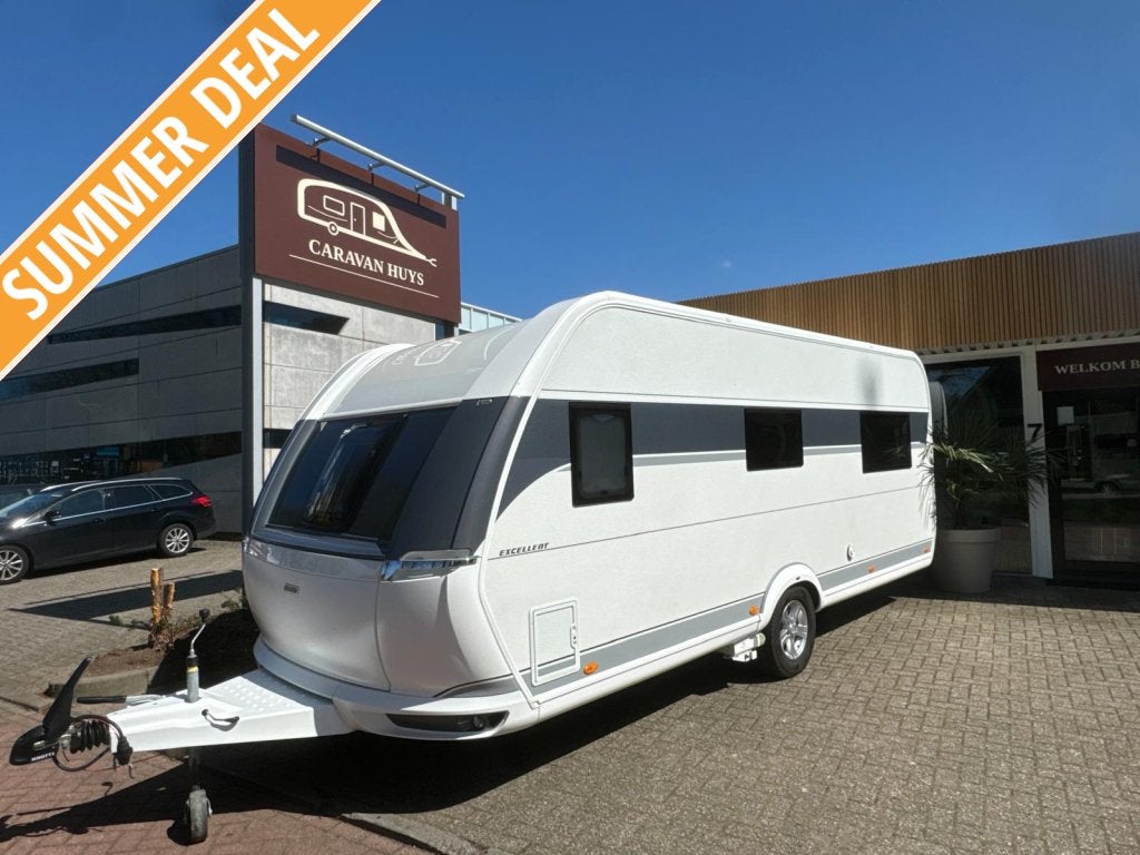 Hobby Excellent 560 CFE Incl. Luifel & Mover, Caravans en Kamperen, Rondzit, Hobby, Bedrijf, Overige typen