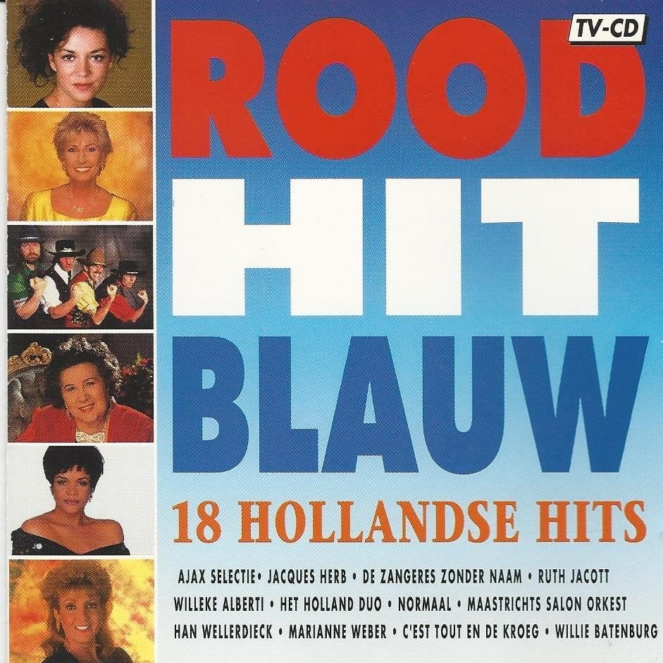 Rood Hit Blauw-18 hollandse hits oa. Millecam,Normaal = 1,49, Ophalen of Verzenden, Zo goed als nieuw, Pop, Verzamelalbum