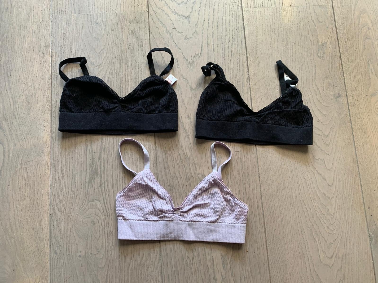Defacto Seamless Bralette Set - Zwart & Lila (Maat S), Ophalen of Verzenden, Zo goed als nieuw, Meisje, Nacht- of Onderkleding