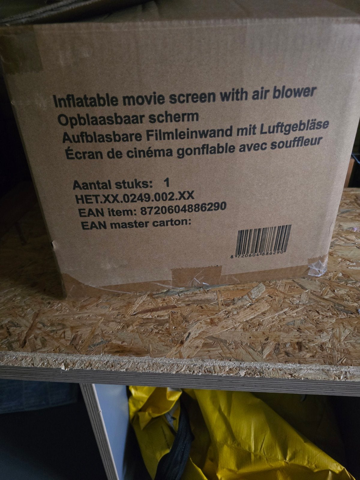 Opblaasbaar filmscherm met luchtblazer, Overige technologieën, Onbekend, Nieuw, Ophalen of Verzenden
