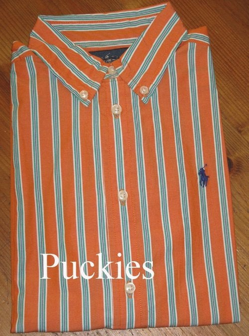 Maat 116 Oranje gestreept Ralph Lauren overhemd *NIEUW* a, Kinderen en Baby's, Overhemd of Blouse, Nieuw, Ophalen of Verzenden
