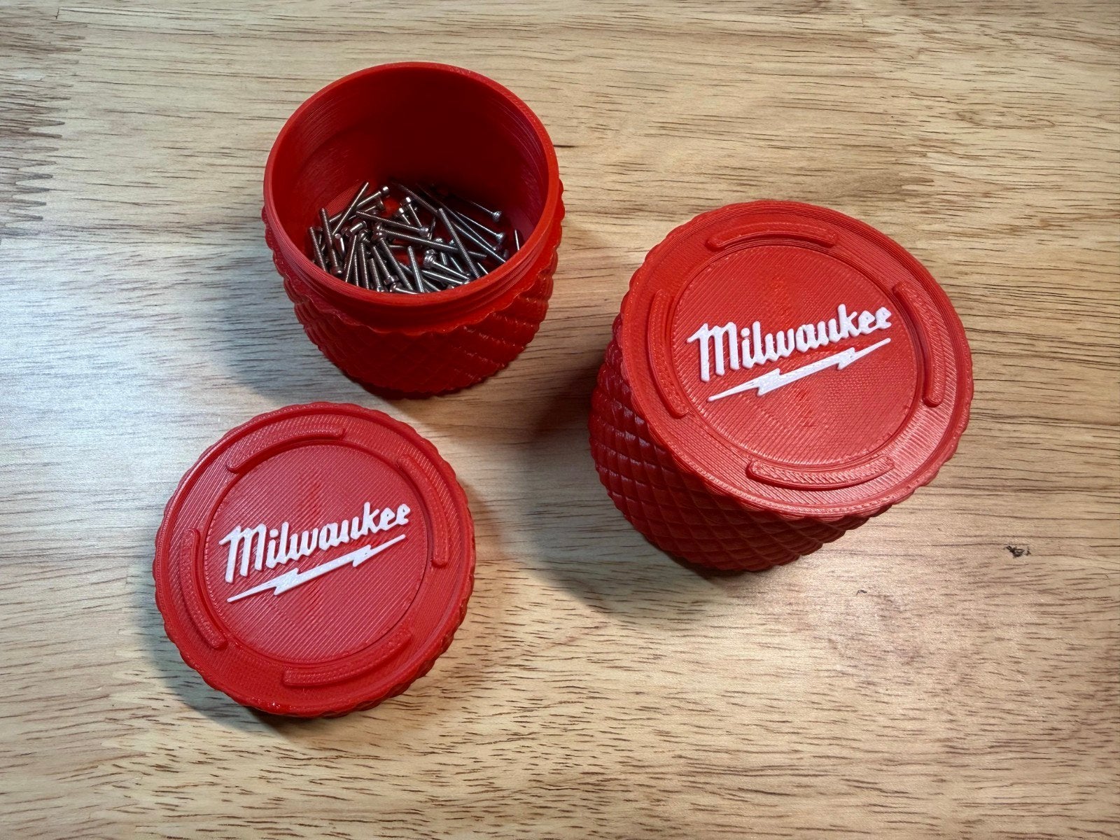 Stapelbare Milwaukee schroeven box (3D geprint), Ophalen of Verzenden, Nieuw, Gereedschapsopslag, Milwaukee