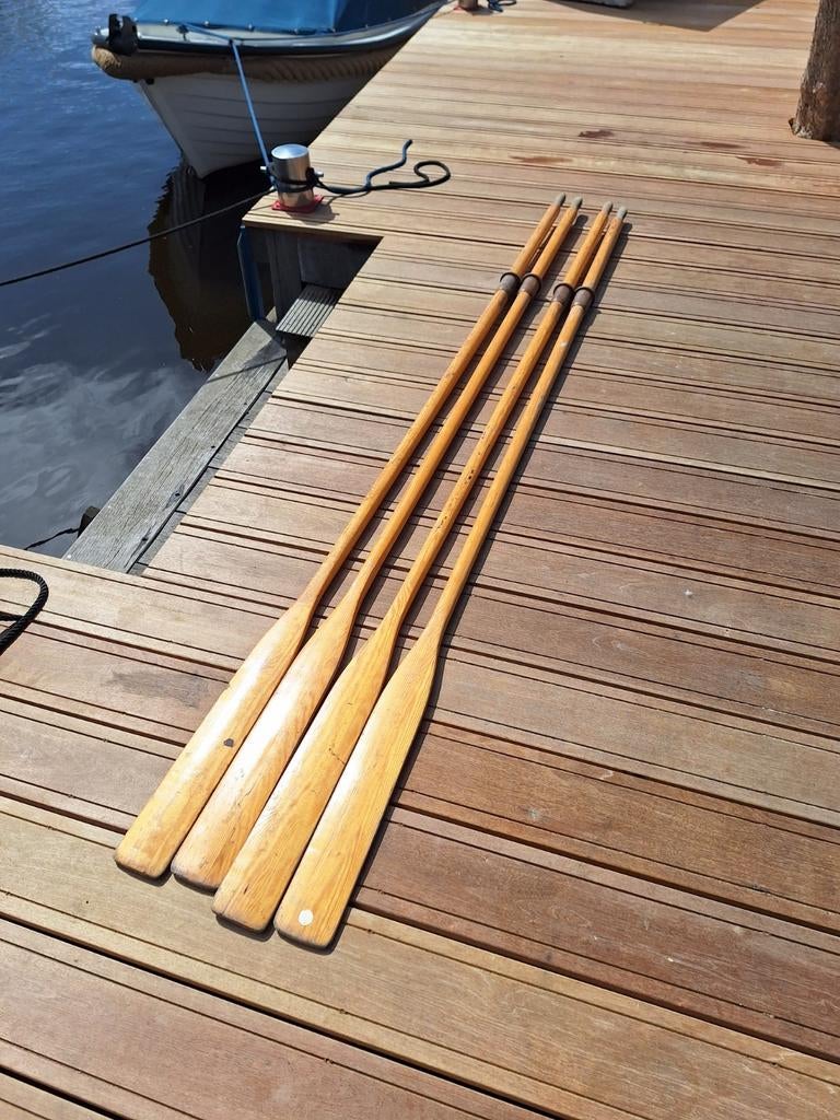 4 stuks roeispanen roeiriemen 300 cm, Watersport en Boten, Ophalen of Verzenden, Gebruikt