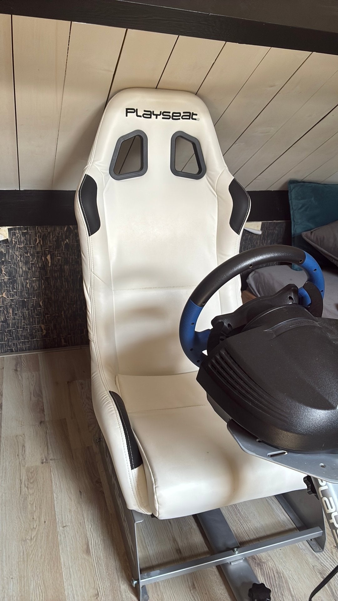 Playseat + Thrustmaster T150 + 3 pedals  | PS5 PS4, Ophalen, PlayStation 4, Zo goed als nieuw, Playseat of Racestoel