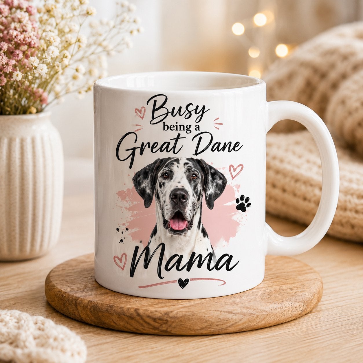 Busy being a Great Dane Mama - Duitse Dog Mok, Verzenden, Nieuw