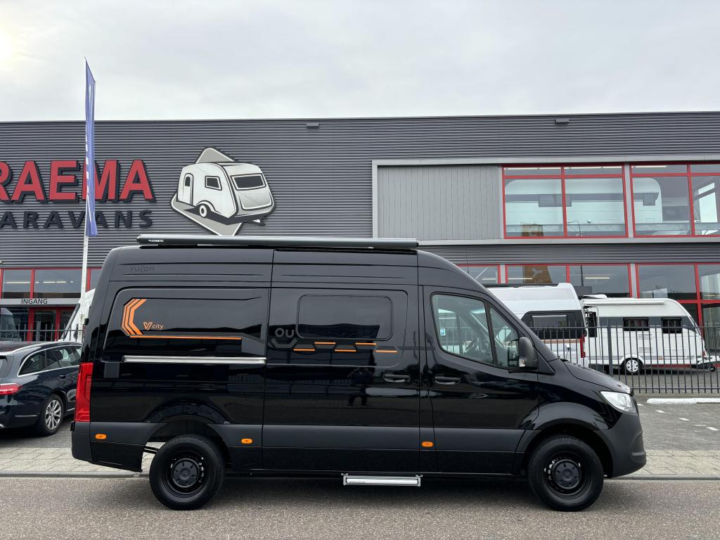 Frankia Yucon 6.0 BD V-City Automaat, Caravans en Kamperen, Campers, Buscamper of Camperbus, Ringverwarming, Tot en met 2, Bedrijf