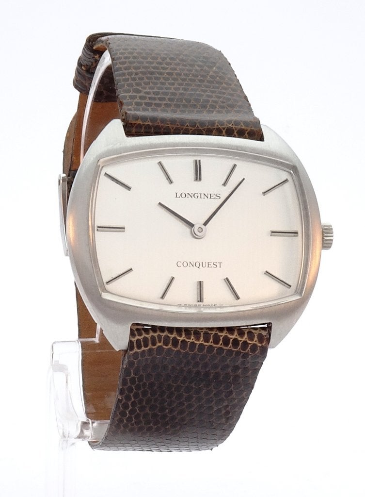 Longines Conquest Vintage Excellente conditie 1969 uniseks, Leer, Staal, Polshorloge, Nieuw