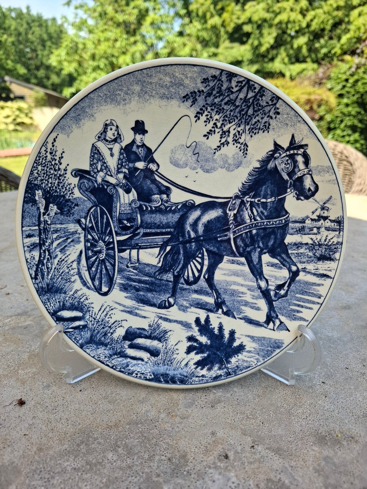 Delfts Friese sjees. Anno 1800.rond 24 cm, Ophalen of Verzenden