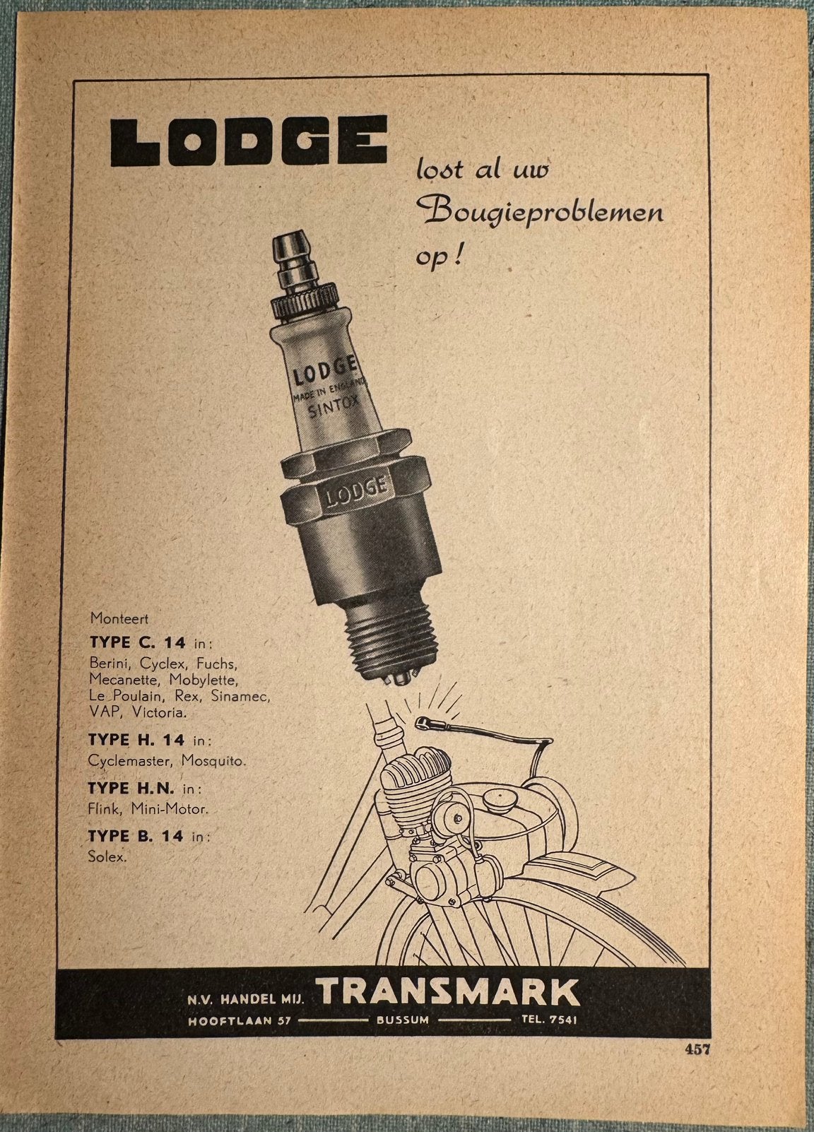 Advertentie Lodge bougies voor hulpmotoren Solex Berini, Ophalen of Verzenden, Zo goed als nieuw, Motoren