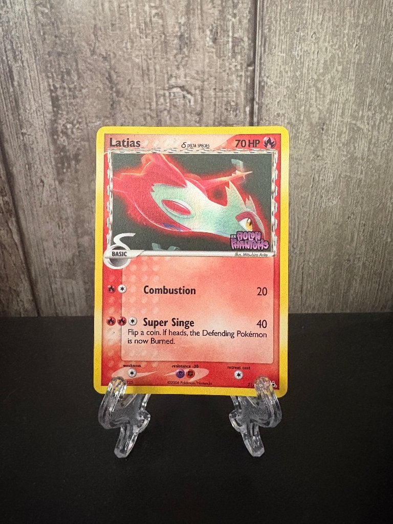Latias δ Delta Species (HP 21) stamped (EX), Ophalen of Verzenden, Gebruikt, Losse kaart, Foil