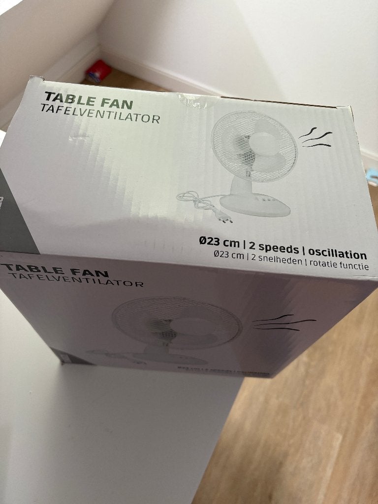 Tafelventilator, Witgoed en Apparatuur, Ventilatoren, Ophalen, Nieuw, Tafelventilator