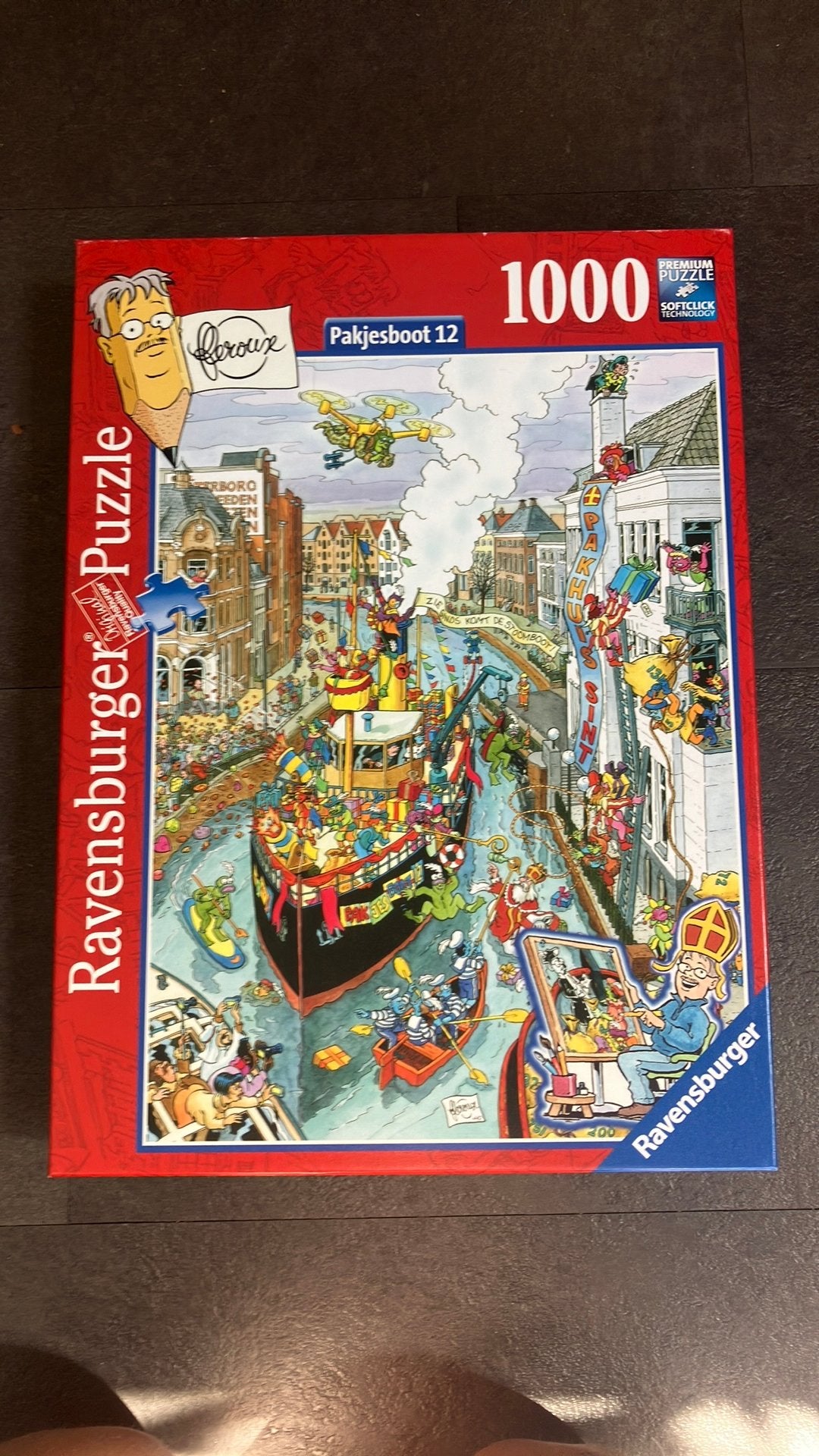 Ravensburger puzzle: pakjesboot 12, 1000 stukjes, Ophalen, 500 t/m 1500 stukjes, Zo goed als nieuw
