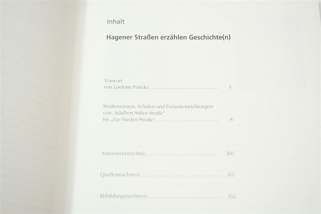 Hagener Straßen erzählen — Straatgeschiedenis Hagen 2001, Ophalen of Verzenden, Gelezen