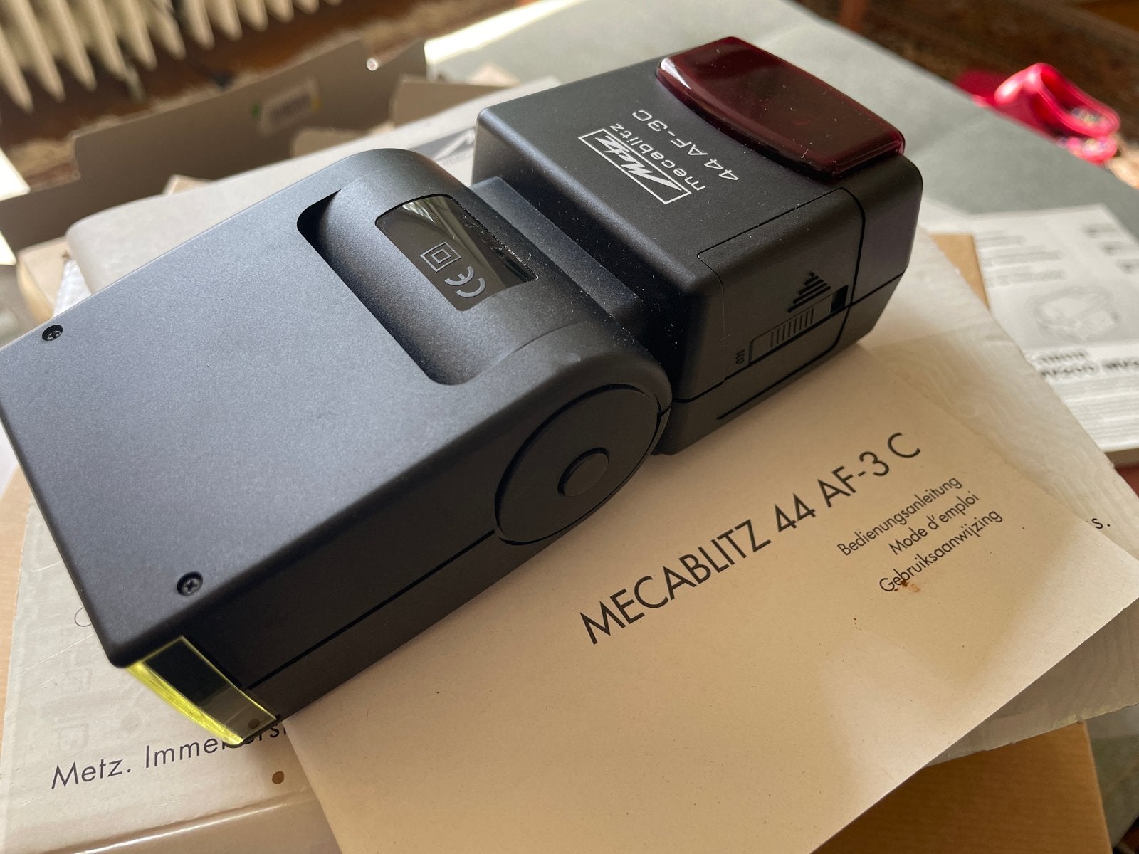 Metz Mecablitz 44 AF-3C flitser voor Canon, Canon, Externe flitser, Ophalen of Verzenden, Zo goed als nieuw