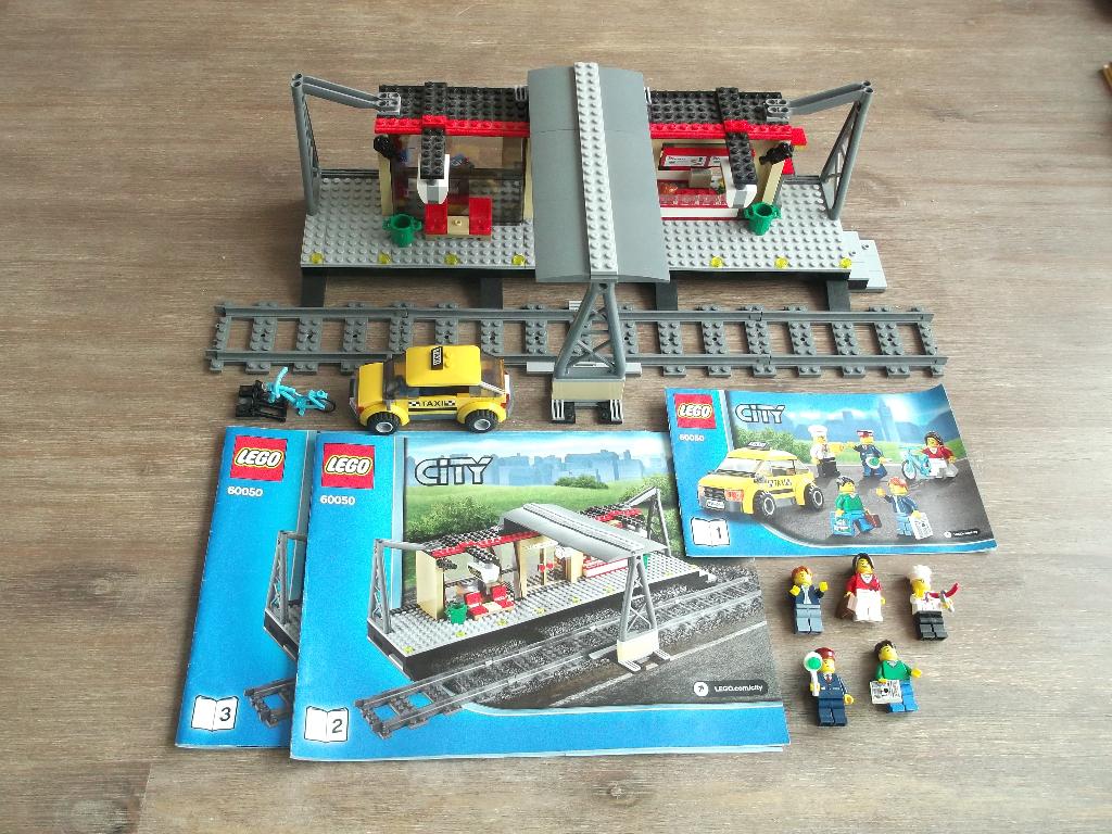 lego trains 60050 train station (2014), Ophalen of Verzenden, Gebruikt, Complete set, Lego