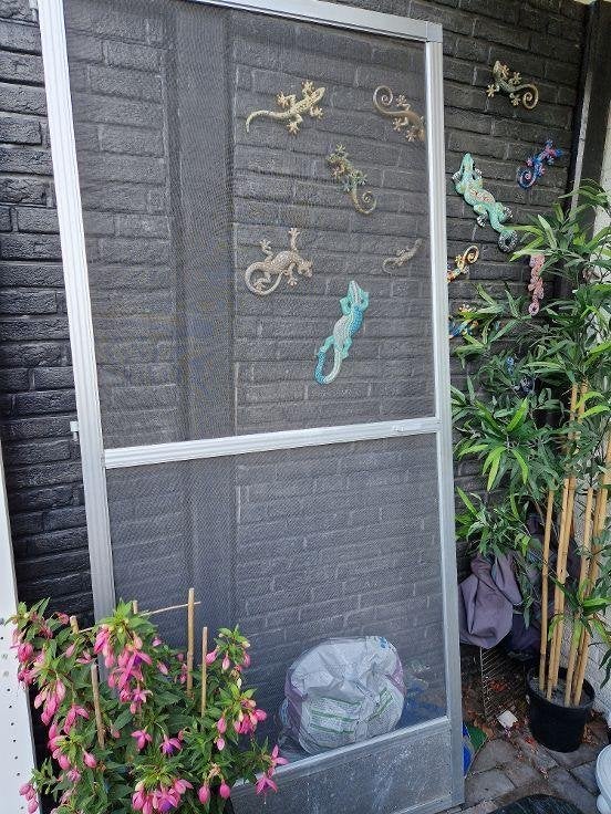 Aluminium hordeur, Ophalen, Gebruikt, 80 tot 100 cm, Hordeur