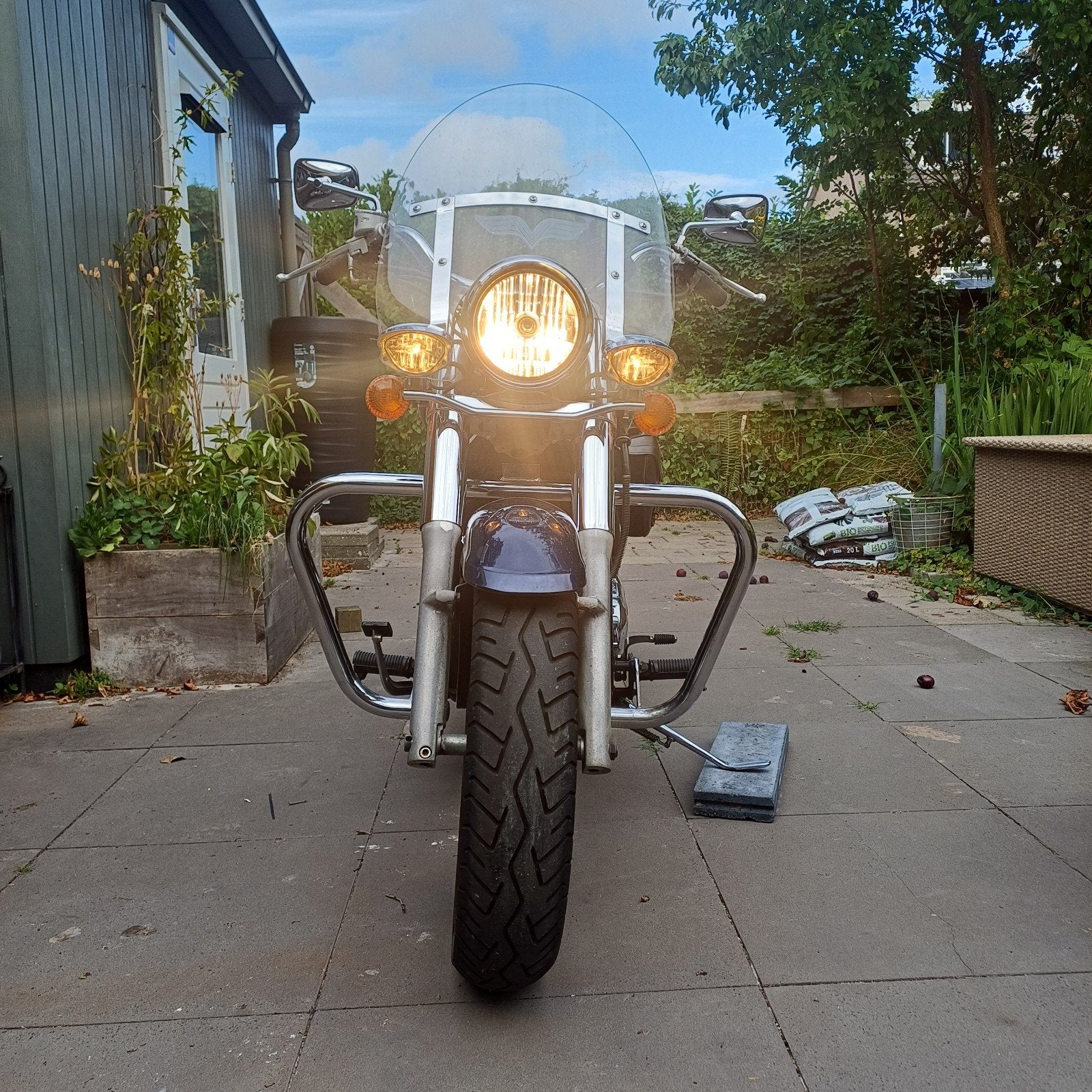 34KW A2 kawasaki vulcan 800 classic 2002, Motoren, 2 cilinders, Occasion, Particulier, Minimaal motorrijbewijs A2