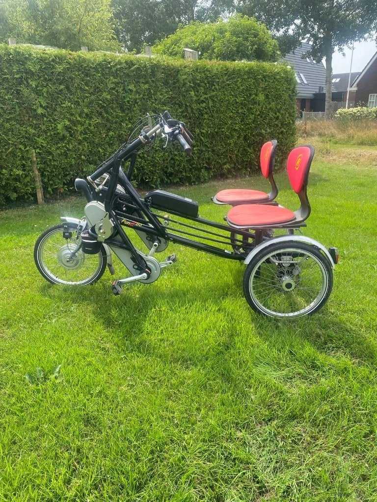 Van Raam Fun2Go electrische duofiets, Fietsen en Brommers, Gebruikt, 50 km per accu of meer, 55 tot 59 cm, Ophalen