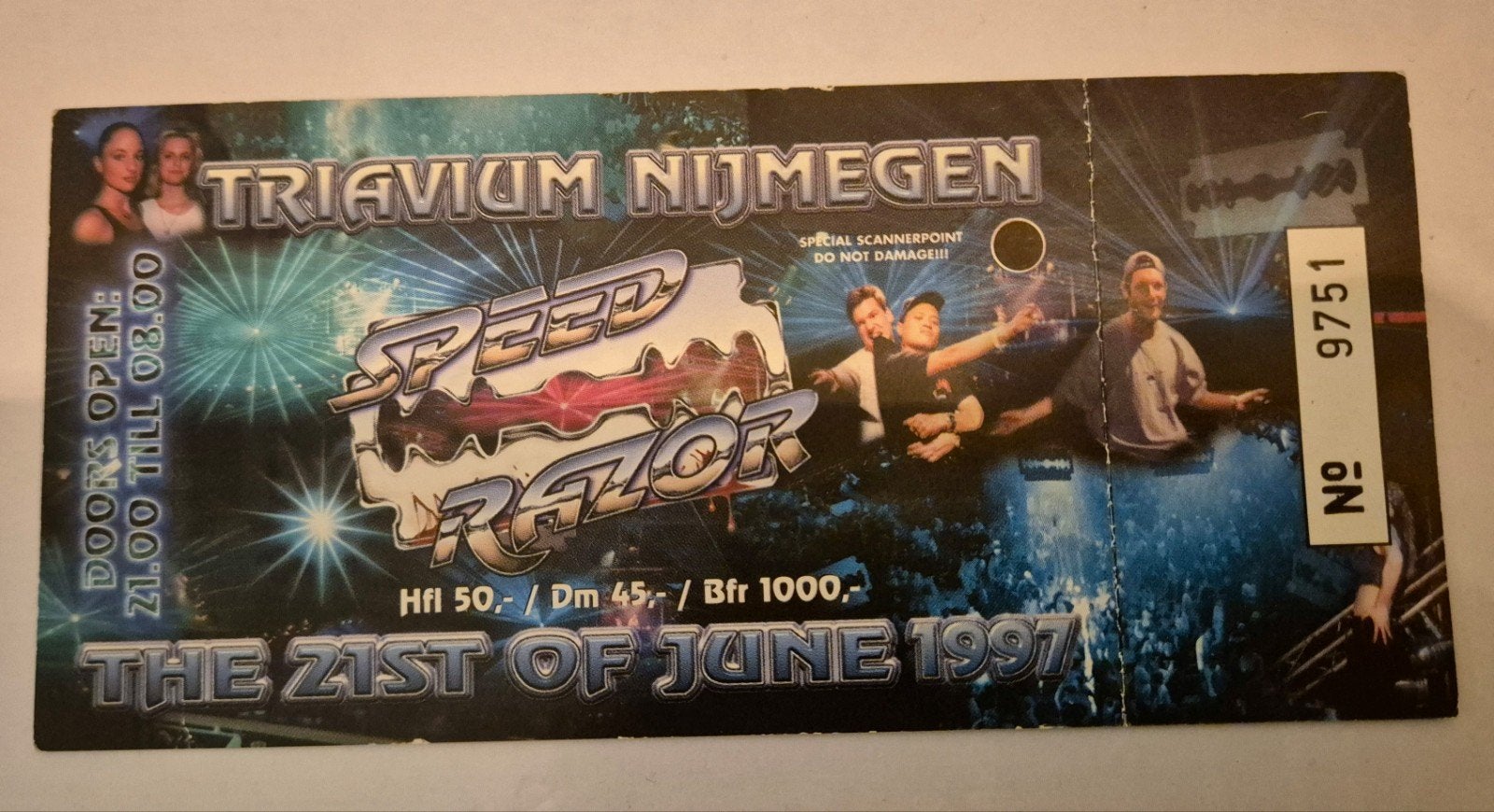 Speedrazor id&t ticket, Verzamelen, Ophalen of Verzenden