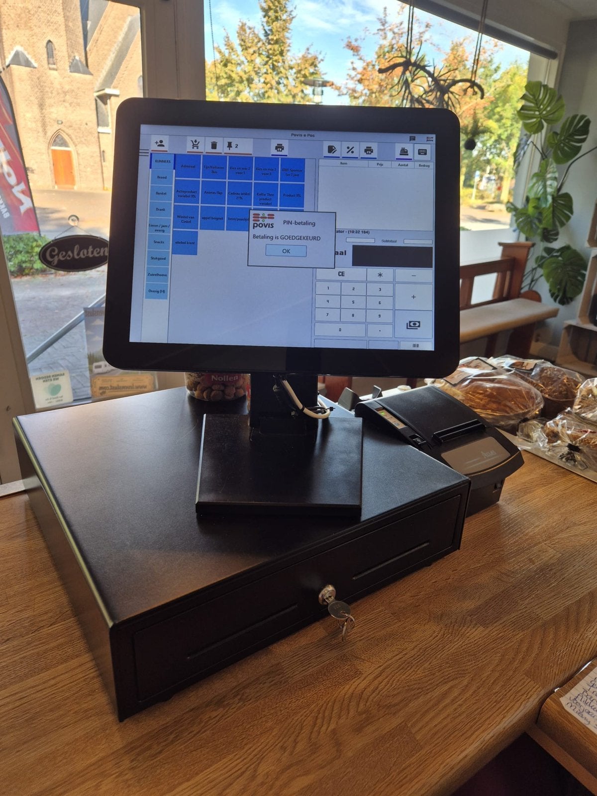 Povis Kassasysteem Compleet: Software, Lade, Pin, Touchscree, Verzamelen, Ophalen