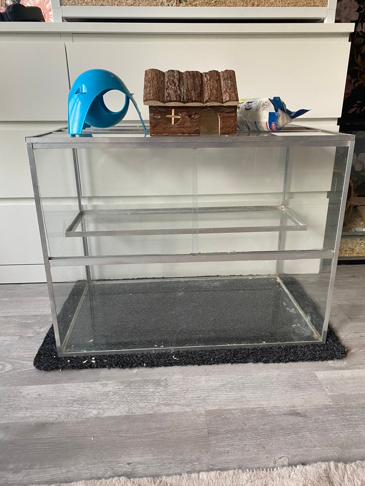 Hamster hok met spullen, Dieren en Toebehoren, Kooi, Minder dan 75 cm, Zo goed als nieuw, Ophalen