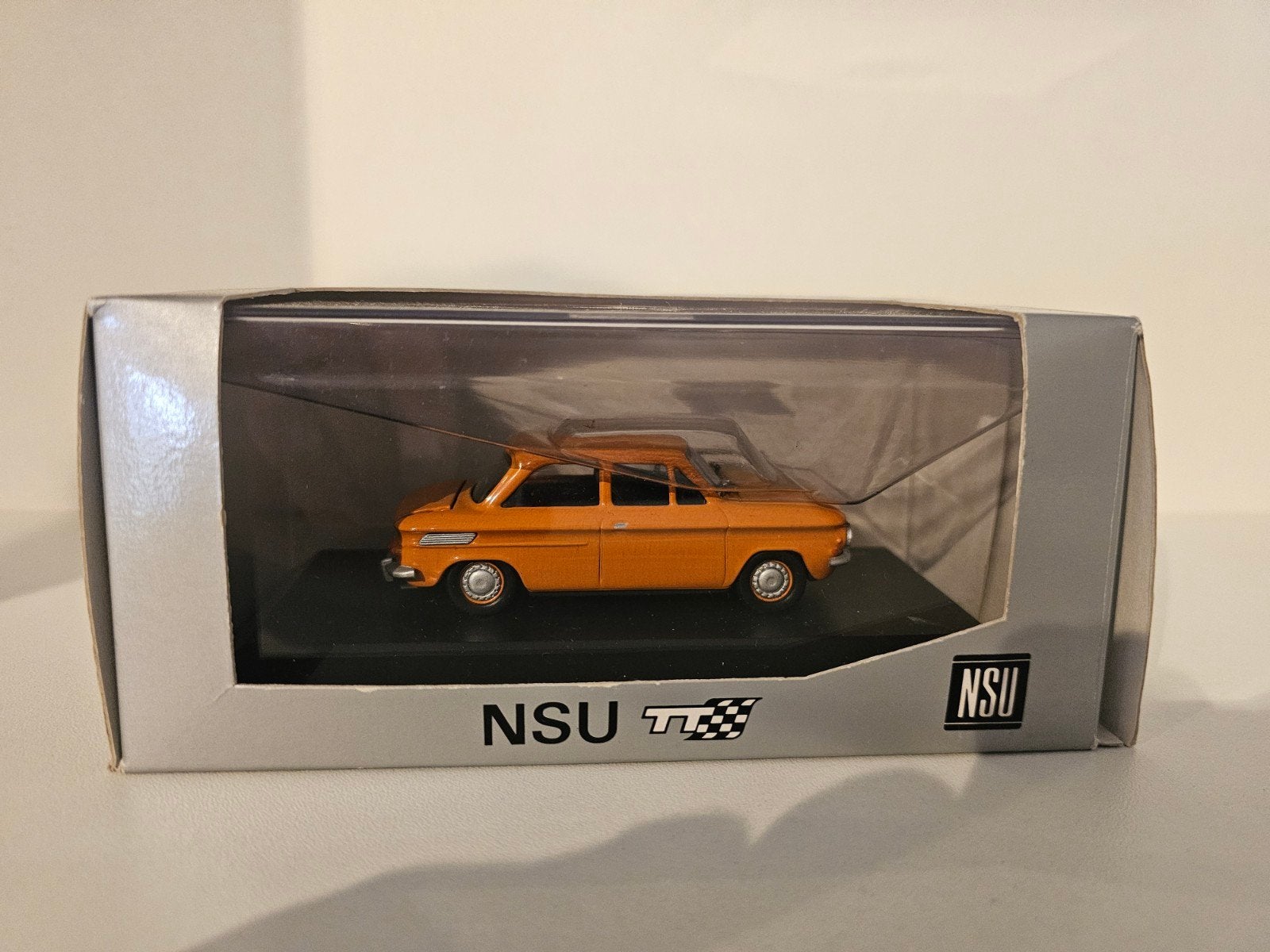 NSU TT Oranje 1:43 Modelauto, Ophalen of Verzenden, Zo goed als nieuw, Auto