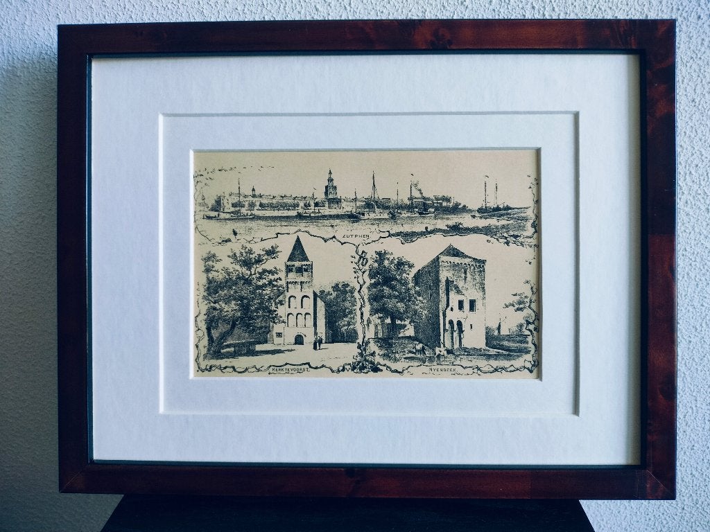 Craandijk Litho Zutphen Voorst Nijenbeek 1880 (78), Ophalen of Verzenden
