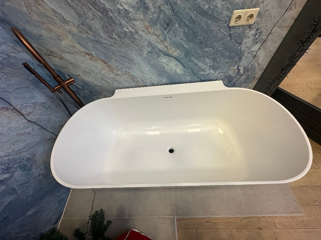 Ligbad Back to Wall Laufen Lua 170x85,5cm Marbond Wit, Ophalen, Steen, Duitsland, Info@dealplein.nl