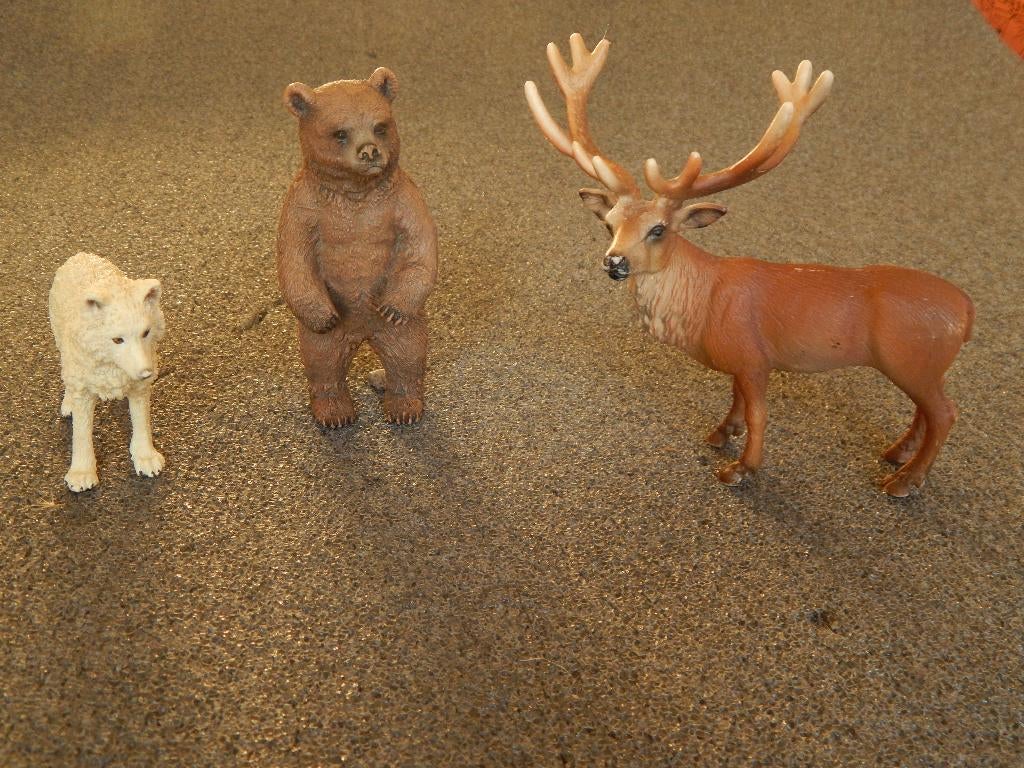 Schleich dieren Noord- Amerika, Ophalen of Verzenden, Gebruikt, Wild dier, Beeldje of Figuurtje