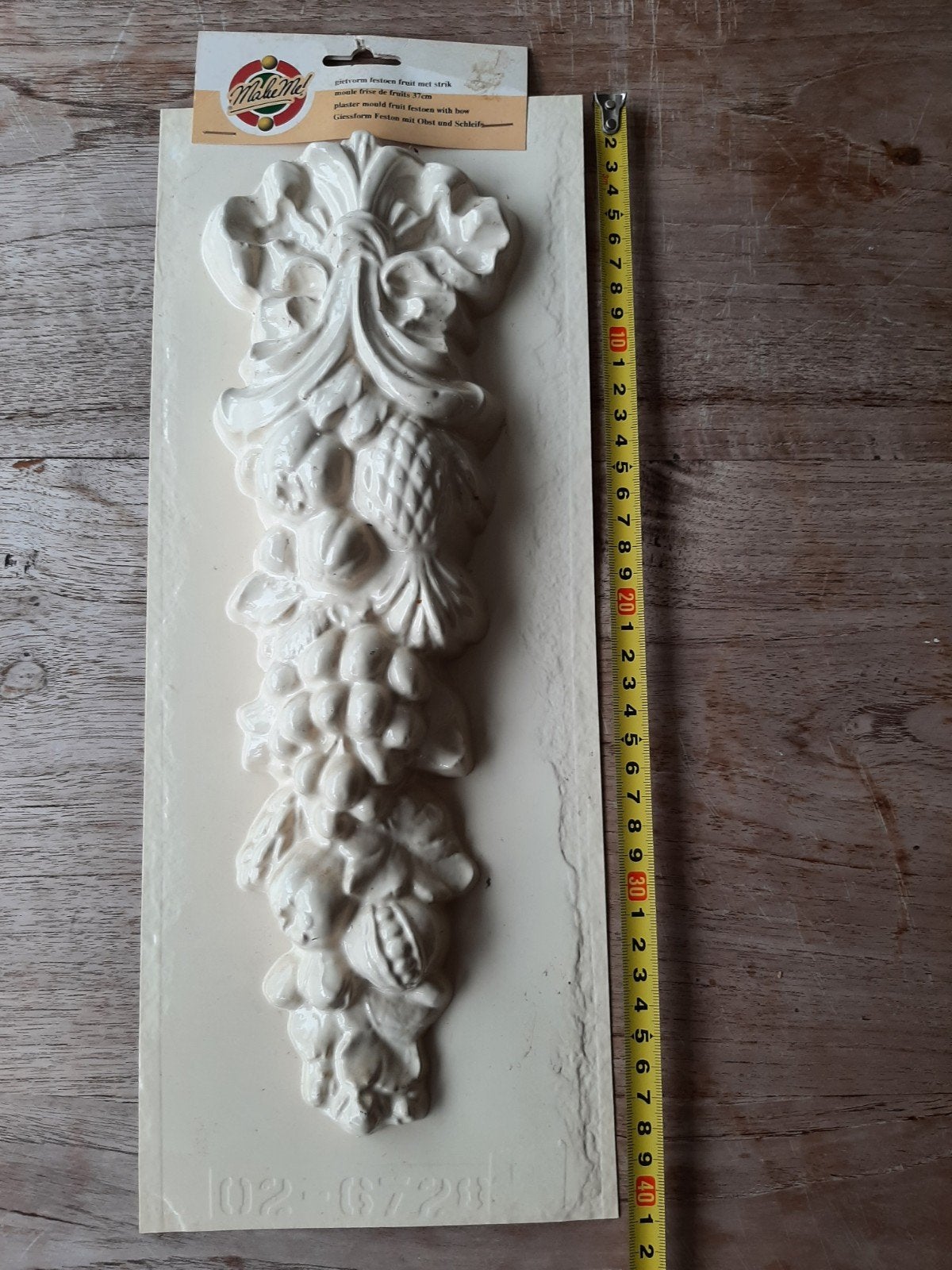 Gietmal gietvorm festoen fruit met strik, Ophalen of Verzenden
